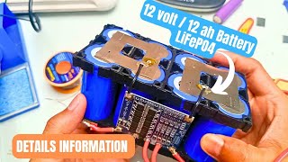 How to make 12v12ah battery LiFePO4 2024  12v UPS battery making [upl. by Gnidleif310]