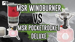 MSR Windburner vs Pocket Rocket  Stove Comparison [upl. by Ydnab992]