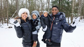 OUR FIRST FAMILY SNOW DAY OF THE YEAR So Much Fun Vlogmas Day 6 [upl. by Adile380]