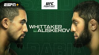 UFC ARABIA SAUDI WHITTAKER vs ALISKEROV  Análisis y predicciones [upl. by Ellehcyt]