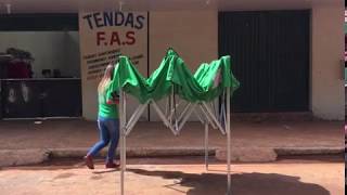 Deise montando Tenda 2x2m Sozinha [upl. by Nobe257]