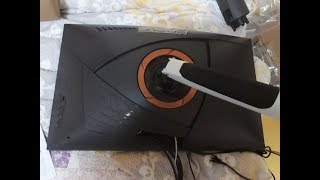 How to find PG27VQ VESA mount hole [upl. by Anelis293]