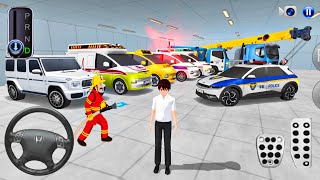 Police Car G Wagon amp All Super Car Parking in Garage amp 3D City Crazy Driving  3D Driving Class [upl. by Adnuhsor]