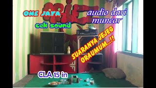 review audio sound system one jaya dari muncar cek sound tipis tipis di markas [upl. by Hershell]