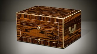 Danielluciancom  Antique Jewellery Box in Calamander with Removable Secret Compartments by Asprey [upl. by Yvel]