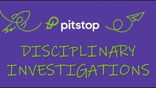 HOW TO CONDUCT DISCIPLINARY INVESTIGATIONS [upl. by Atterol]