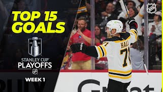 MUSTSEE NHL Goals of Week 1 👀  2023 Stanley Cup Playoffs [upl. by Nemzaj]