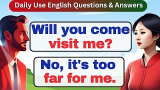 Improve English Speaking Skills🔥 200 Common Questions and Answers in English 🔥 English conversation [upl. by Etyak]