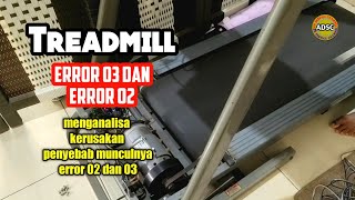 Treadmill Error E02E03  how to fix  repair error in treadmill [upl. by Edmond]