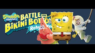 Cave spelunking Spongebob BFBB Rehydrated Part 17 [upl. by Dlarrej]