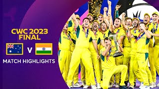 Cricket World Cup 2023 Final Australia v India  Match Highlights [upl. by Virgilia]