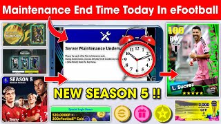 Maintenance End Time In eFootball™ 2024 Mobile  Pes Server Maintenance End Time [upl. by Gris]