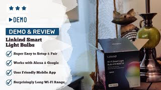 Demo amp Review  Linkind makes the Easiest WiFi Light Bulbs Ive Ever Installed [upl. by Aramad]