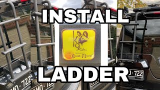 Install EeziAwn K9 Ladder Land Rover Discovery 3 and 4 Fitting rear ladder on Disco 4 Disco 3 [upl. by Eycal]