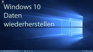 Windows 10  Datenwiederherstellung [upl. by Margit522]