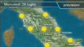 Raitre  Meteo 3  Mercoledì 29 Luglio 2009 HD72050p [upl. by Nairadas]