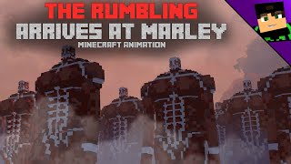 The Rumbling arrives at Marley AoT  Minecraft Animation Remastered [upl. by Maureene197]