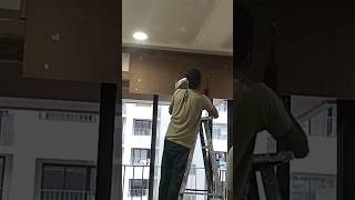 Ac pelmet making shortvideo home funny interiordesign [upl. by Nare]