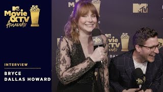 Bryce Dallas Howard on Presenting Chris Pratts Generation Award  2018 MTV Movie amp TV Awards [upl. by Lenuahs]