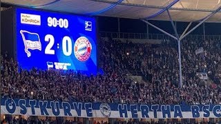 Hertha Berlin vs Fc Bayern Munchen Best Fans Moments  Ultras Way✔ [upl. by Maritsa]