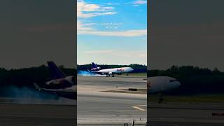 FedEx MD11 Arrival Anchorage Alaska Plane Spotting [upl. by Massarelli232]