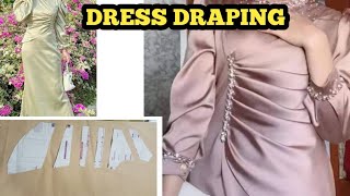 Tutorial Membuat Pola Draping Dress SOONARTutorial [upl. by Vasili]