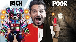 RICH VS POOR DIWALI CRACKERS CHALLENGE Rs 1000000 [upl. by Collete]