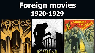 Foreign movies from the 1920s [upl. by Ithaman]