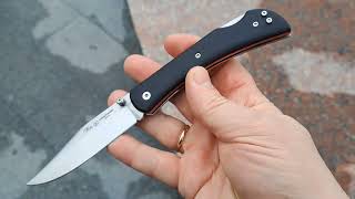 Folding knife Nieto Comando Black G10 909G10N Demo [upl. by Owiat]