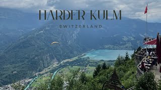 Harder Kulm Top of Interlaken in Switzerland Hiking the most popular viewpoint in the region 4k [upl. by Bearce]