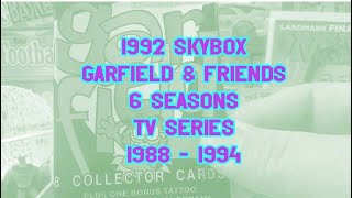 1992 SkyBox Garfield Premier Edition Garfield and Friends Animated Cartoon 1988  1994 [upl. by Junno336]