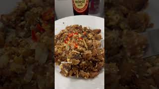 Natirang babalumengay ginisa ko ulit at ginawang sisig Sarap pala babalumengay sisig chillvibes [upl. by Yenffad]