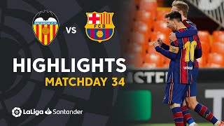 Highlights Valencia CF vs FC Barcelona 23 [upl. by Brosine]