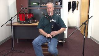 Hornpipe on McCallum Blackwood Smallpipes in quotAquot [upl. by Otxis]