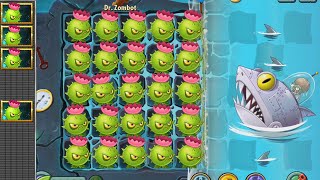 Plants vs Zombies 2  Homing Thistle vs all Zomboss [upl. by Uht]