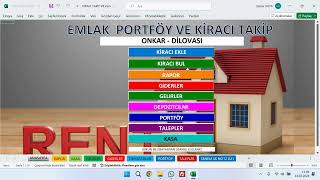 Emlak Portföy ve Kiracı Takip Programı Excel VBA [upl. by Maximilianus]