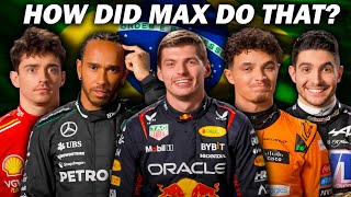 How To Become An F1 Champion Max Verstappen Edition Brazil GP [upl. by Unam99]