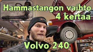 Volvo 240 hammastangon vaihto  muuta huoltoa [upl. by Eniotna]