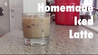 Homemade Iced Latte No Machine Needed [upl. by Aicilf653]