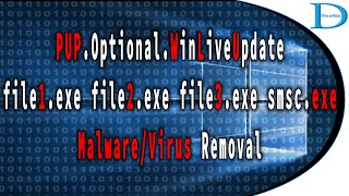 file2exe file3exe Virus Removal W32SdbotPH WORM PUPOptionalWinLiveUpdate [upl. by Nelleoj]