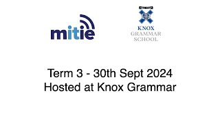 Mitie  Term 3 Live from Knox Grammar [upl. by Elleinnod380]