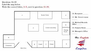 IELTS Listening Map with Answers  Healthy Hearing Medical Clinic and Surgery [upl. by Athene]