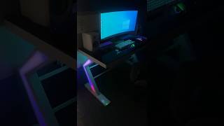 Set up a gaming desk with RGB LED lighting gamingroom shorts [upl. by Pylle379]