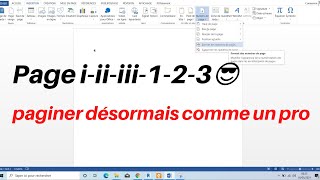 comment paginer différemment un même document word [upl. by Collar40]