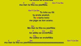 Ellinika Karaoke Greeklish  Nisiotika  Stella Konitopoulou  To proto sou fili [upl. by Dearden]