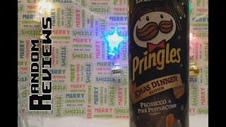 Pringles Xmas Dinner Edition Prosecco and Pink Peppercorn Flavour  Random Reviews [upl. by Novak]