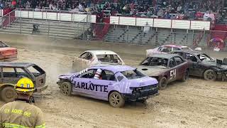 2022 Schaghticoke Fair Demolition Derby Afternoon 6 Cylinder 9522 [upl. by Neelsaj417]