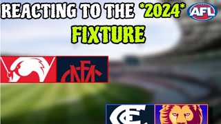 REACTING TO THE 2024 AFL FIXTURE [upl. by Azral462]