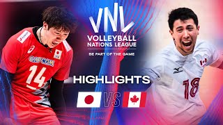 🇯🇵 JPN vs 🇨🇦 CAN  Quarter Finals  Highlights  Men’s VNL 2024 [upl. by Seugram925]