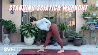 Best Standing Sciatica Stretches [upl. by Pigeon107]